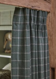 Curtain On Kids Bunk Bed Plaid