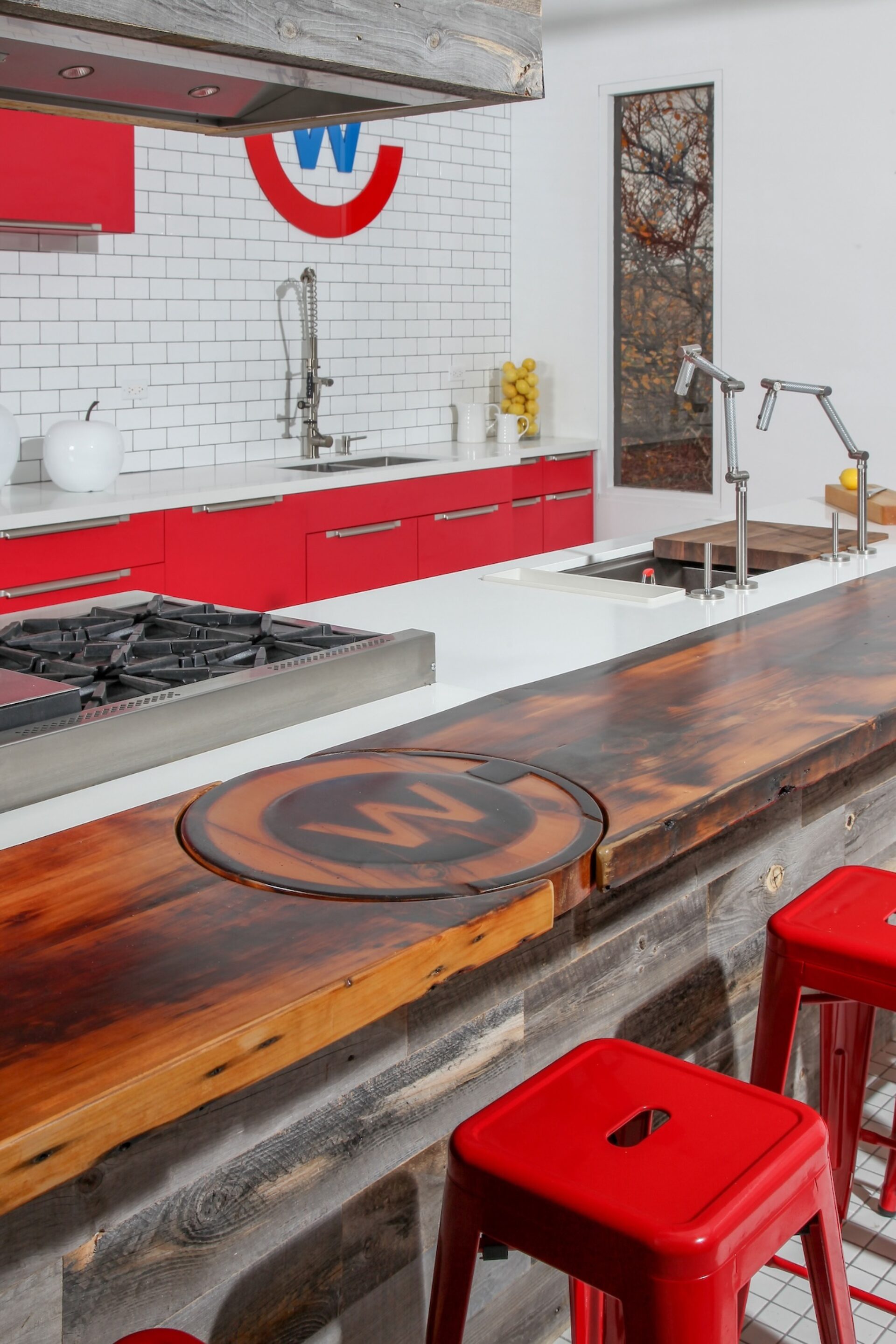 custom logo counter top kitchen