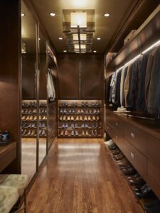 Mens Custom Closet Design Shoe Storage Display