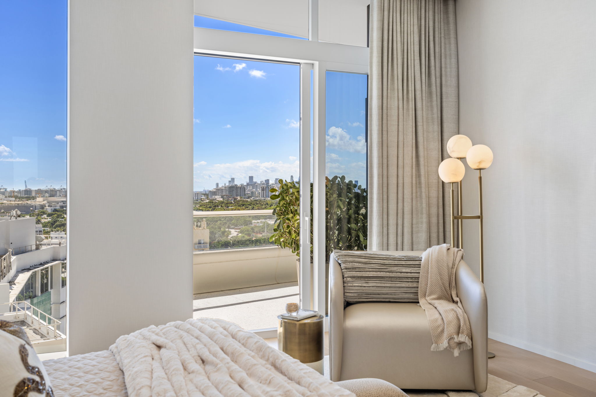 Miami Penthouse Design View Of Skyline