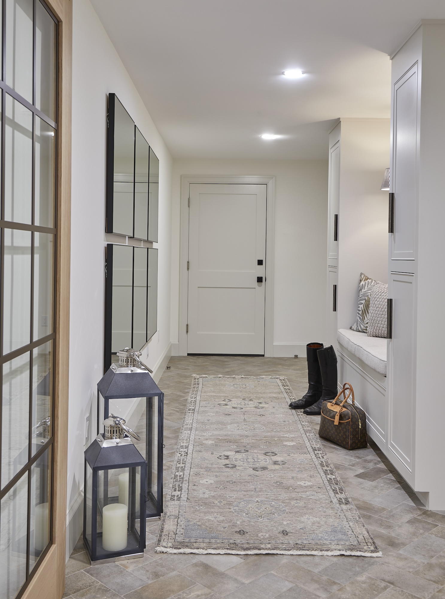 Mudroom Entrance Design Runner Rug