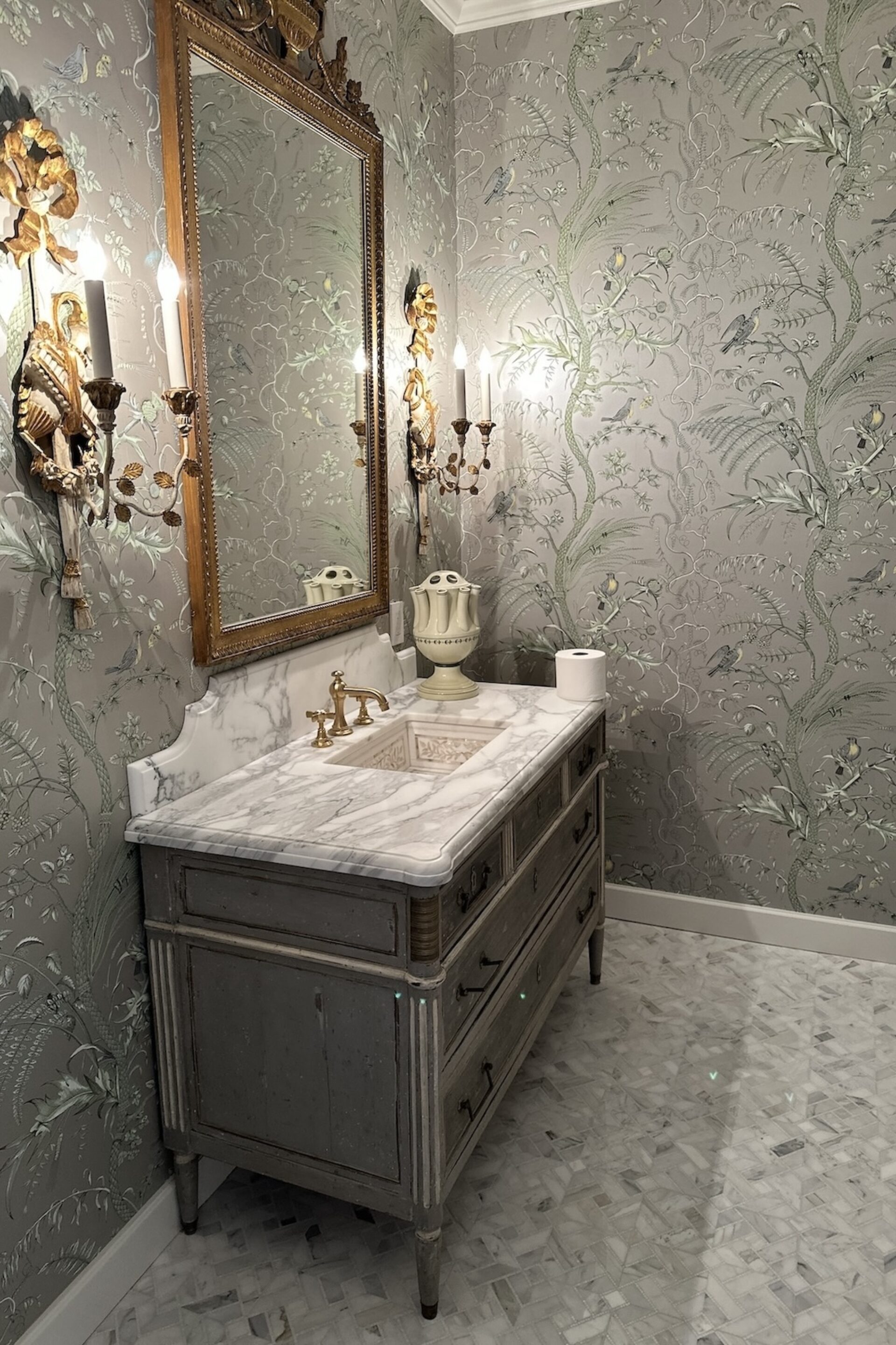 Powder Room Interior Design Ridgefield Ct