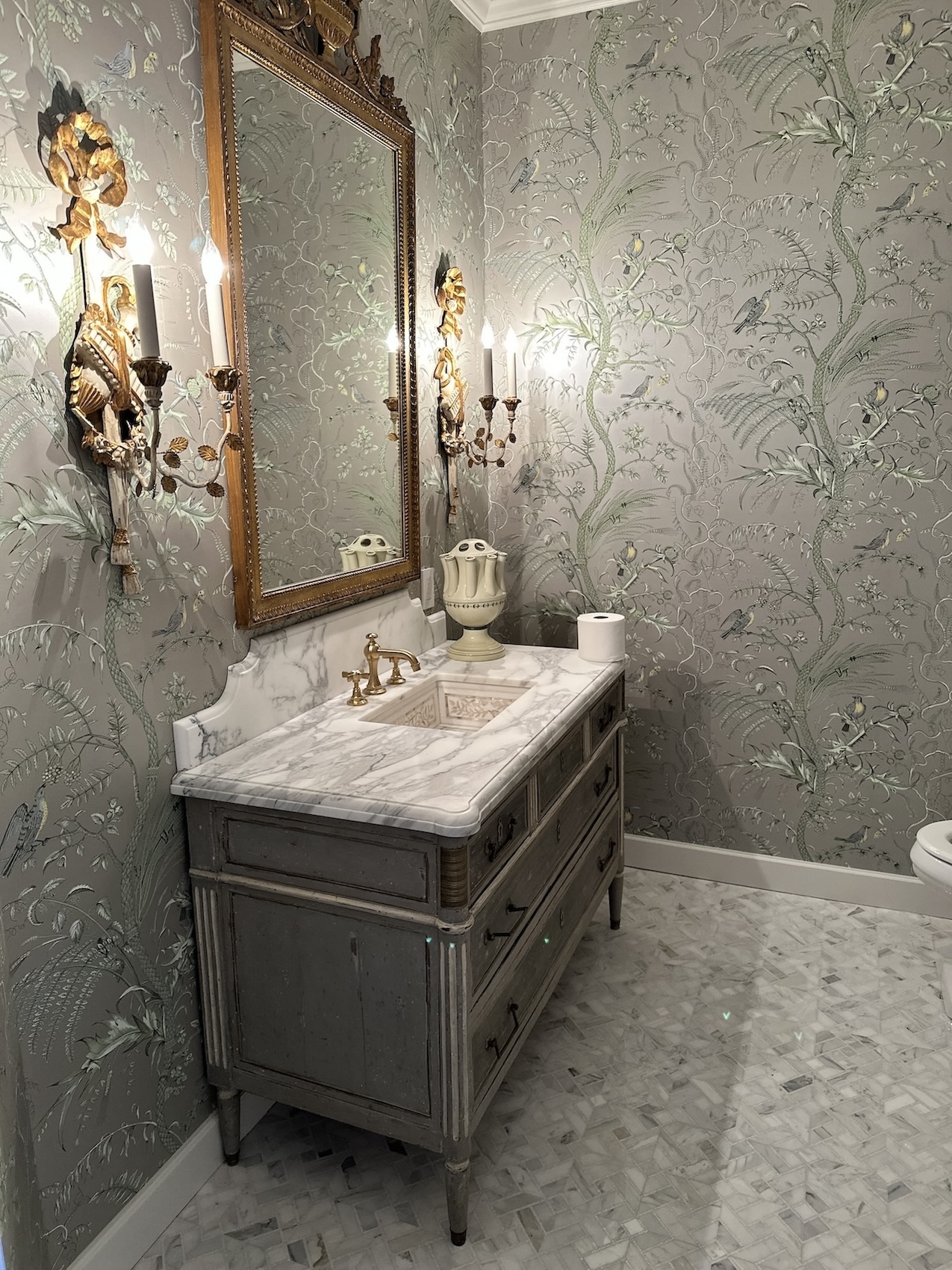 Powder Room Interior Design Ridgefield Ct