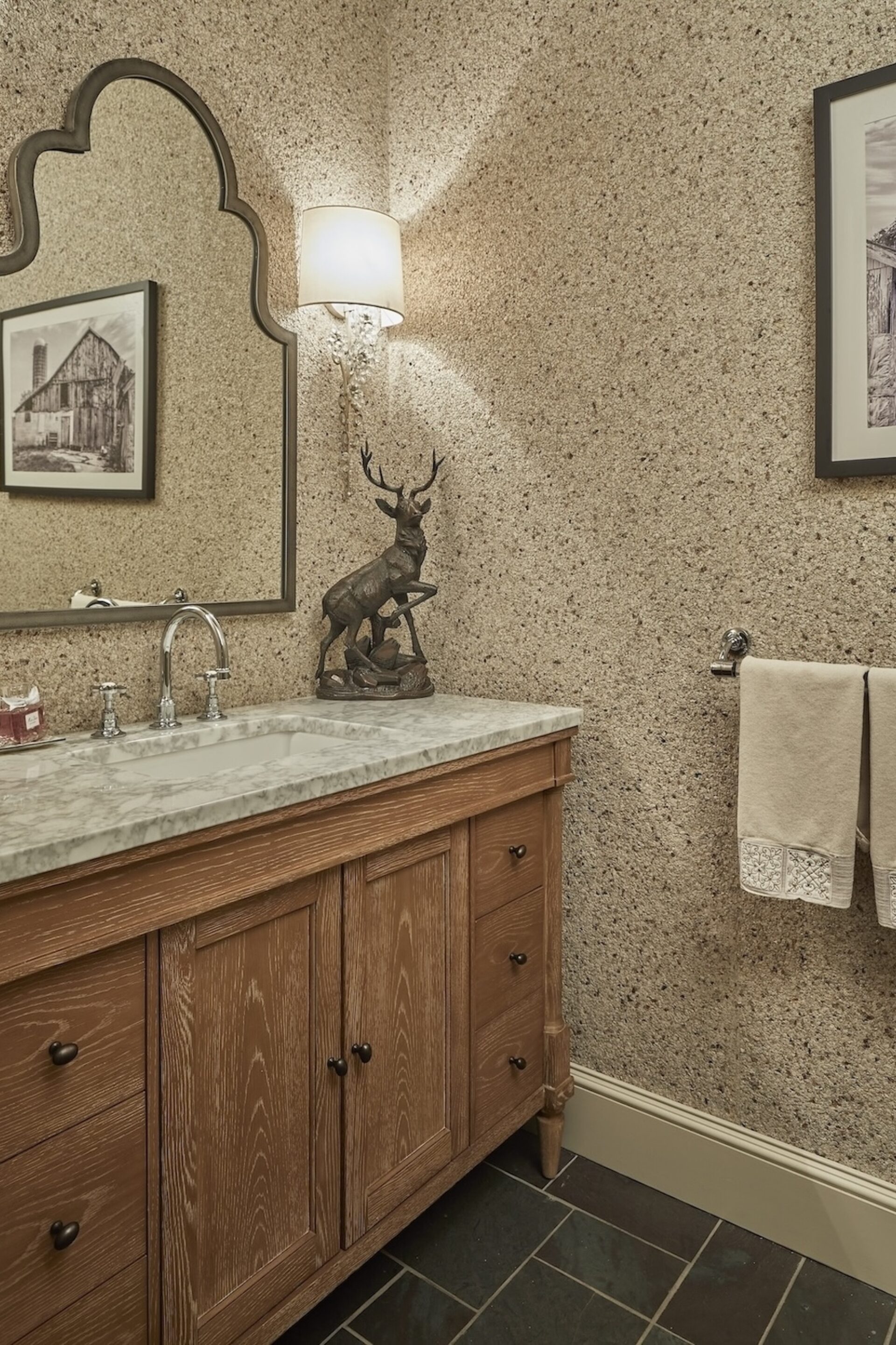 Ridgefield Ct Powder Room Interior Design