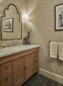 Ridgefield Ct Powder Room Interior Design