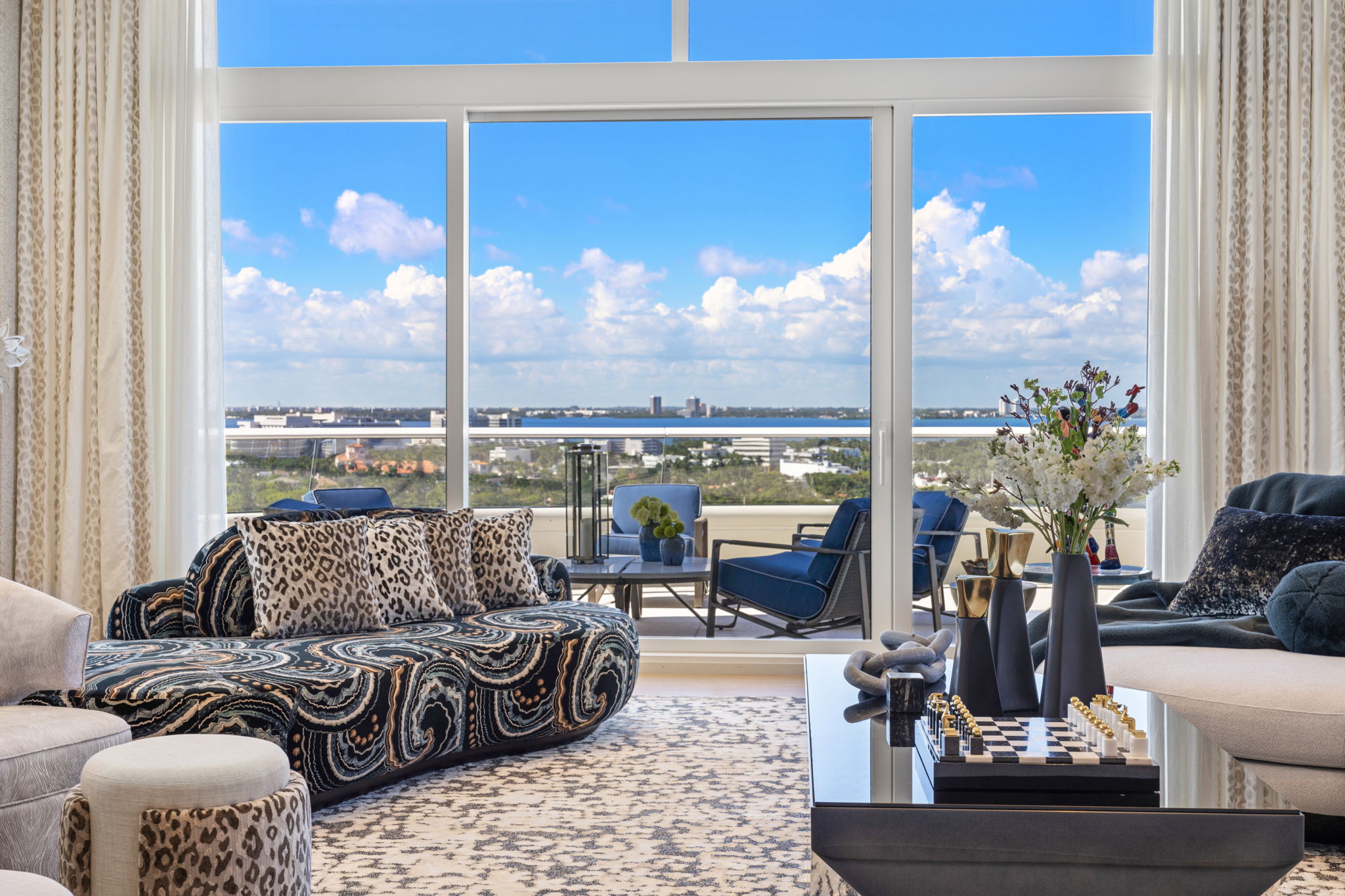 View Of Miami From Penthouse Windows